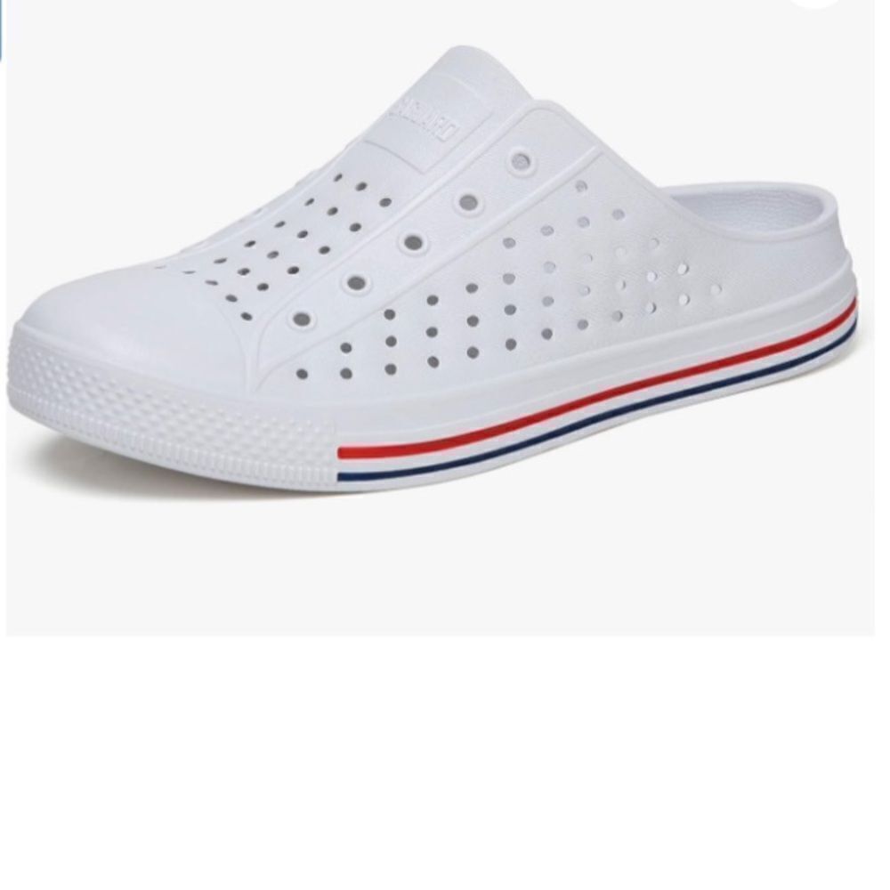 SAGUARO unisex Shoes Casual Slippers Unisex clogs, White, M9/W11 EU42, NWOT
